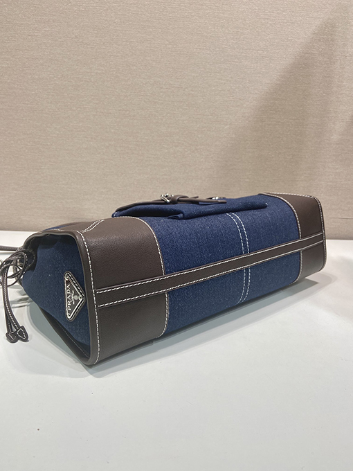 プラダスーパーコピー Bonnie デニム製大型ハンドバッグ