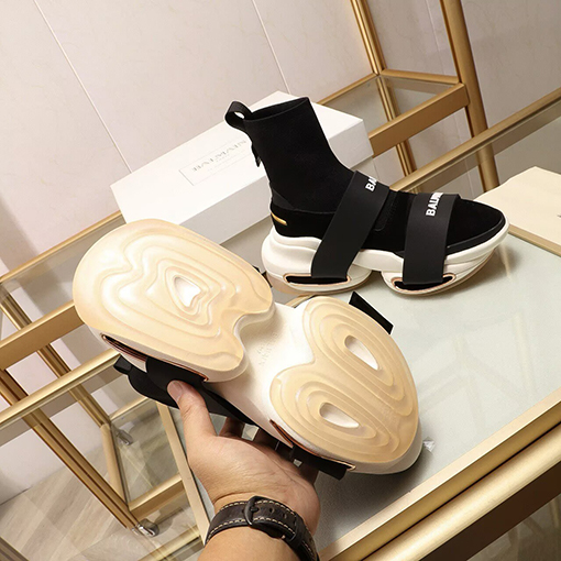 バルマン BALMAINロゴストラップ 厚底ソックススニーカー