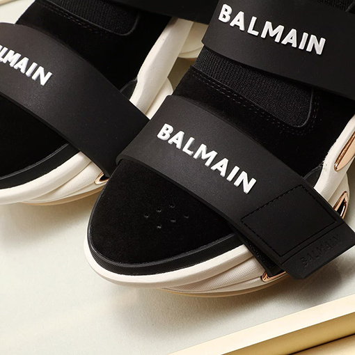 バルマン BALMAINロゴストラップ 厚底ソックススニーカー