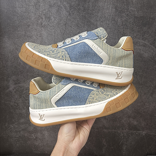 ルイヴィトンコピー LV Tilted Low Sneakers ティルトシリーズのローカットレトロカジュアルスポーツスニーカー