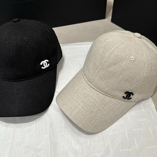 シャネル 夏リネン薄ベースボールキャップ