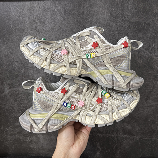 バレンシアガ スーパーコピー3XL Sneakers 10代 メッシュレースアップローカットレトロダッドシューズ