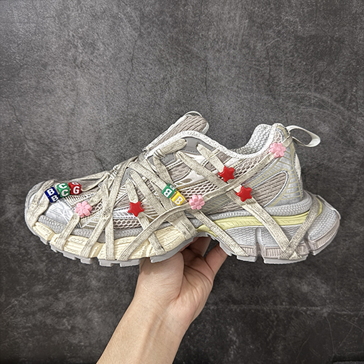 バレンシアガ スーパーコピー3XL Sneakers 10代 メッシュレースアップローカットレトロダッドシューズ