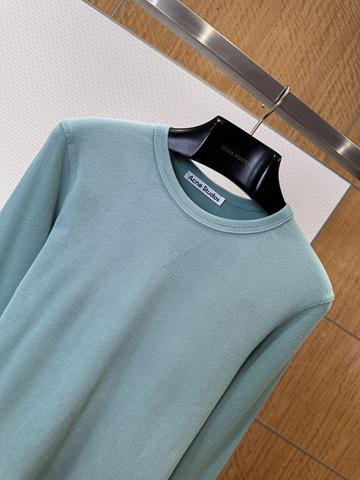 アクネストゥディオズコピー Acne Studios 1996 レディースレタープリント入りウォッシュリブ編み長袖シャツ