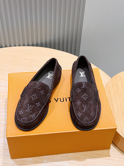 ルイヴィトンスーパーコピー LV Croisette スエード牛革ローファー