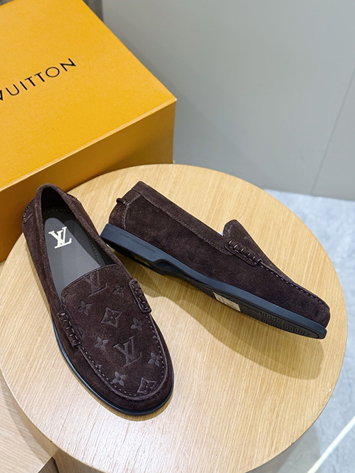 ルイヴィトンスーパーコピー LV Croisette スエード牛革ローファー