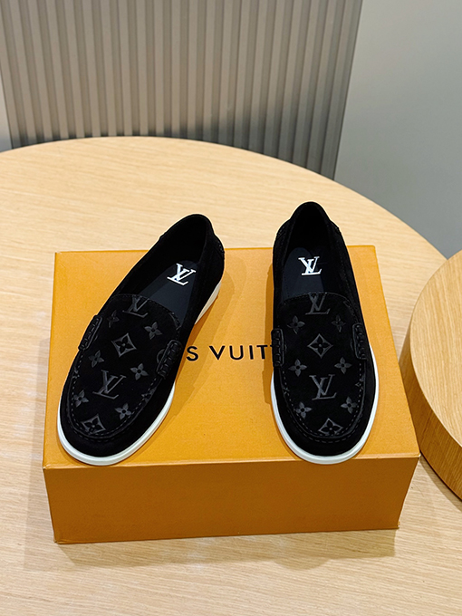 ルイヴィトンスーパーコピー LV Croisette スエード牛革ローファー