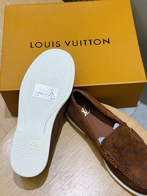 ルイヴィトンスーパーコピー LV Croisette スエード牛革ローファー