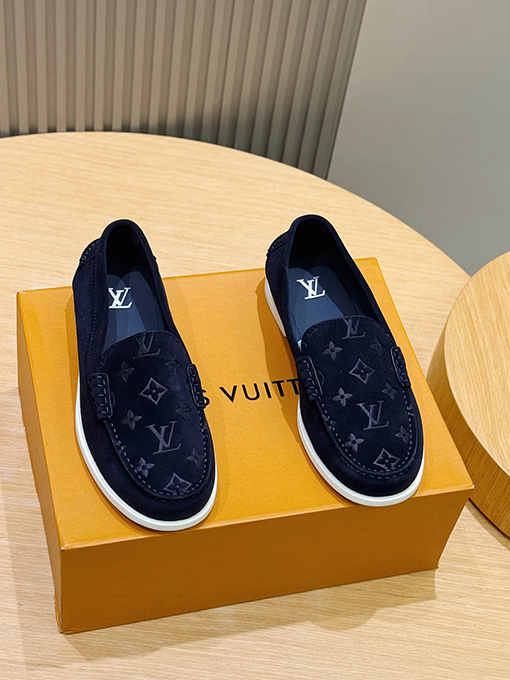 ルイヴィトンスーパーコピー LV Croisette スエード牛革ローファー