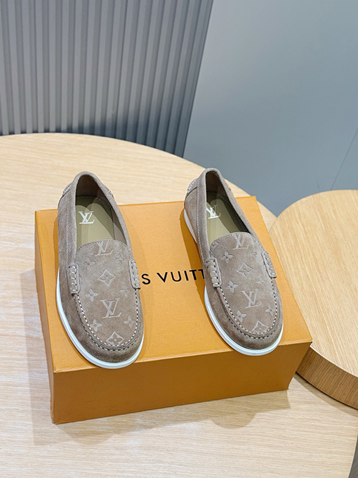 ルイヴィトンスーパーコピー LV Croisette スエード牛革ローファー