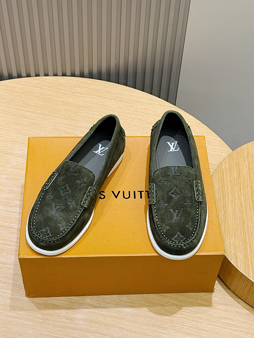 ルイヴィトンスーパーコピー LV Croisette スエード牛革ローファー
