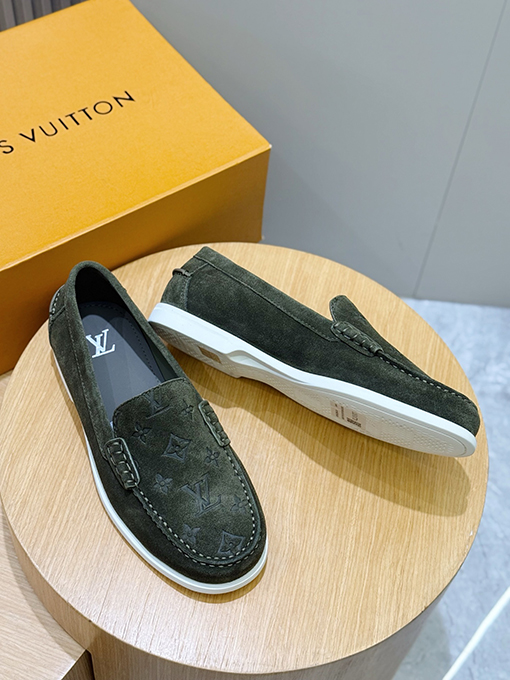 ルイヴィトンスーパーコピー LV Croisette スエード牛革ローファー