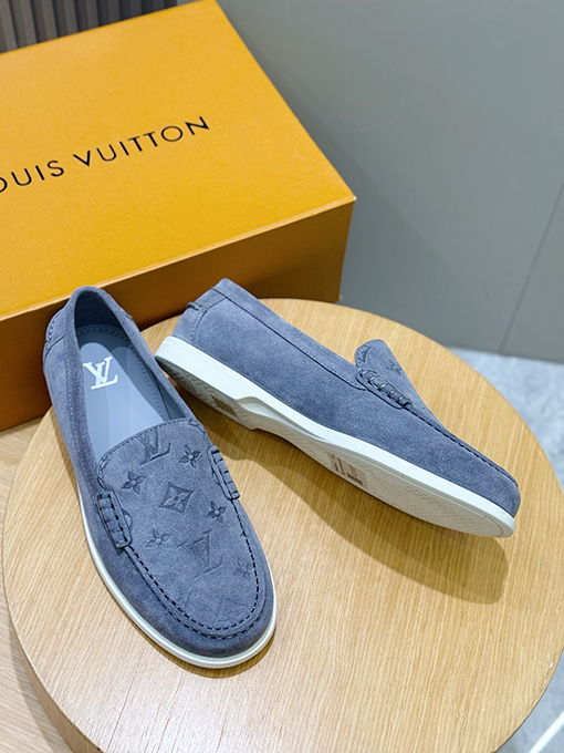 ルイヴィトンスーパーコピー LV Croisette スエード牛革ローファー