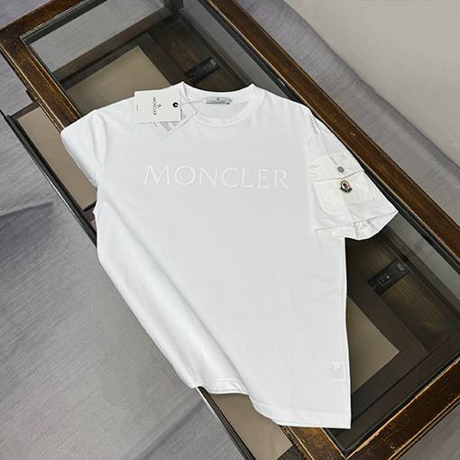 モンクレール 新作サマースタイルレタープリントロゴ ゆったり半袖Tシャツ