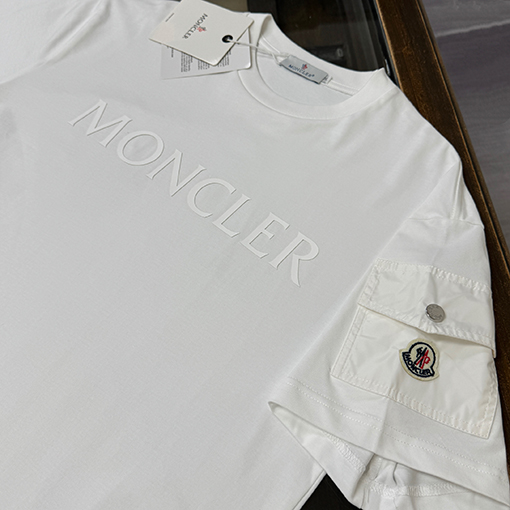 モンクレール 新作サマースタイルレタープリントロゴ ゆったり半袖Tシャツ