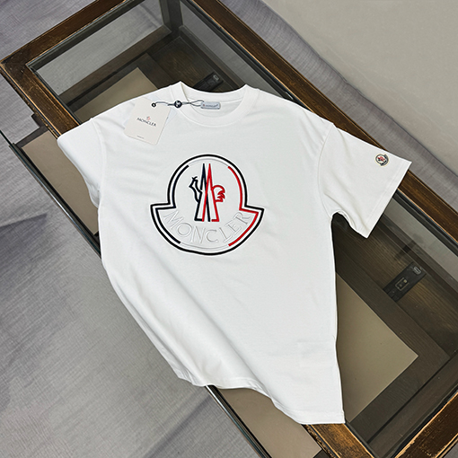 モンクレールスーパーコピー 夏の新作 クルーネック半袖Tシャツ