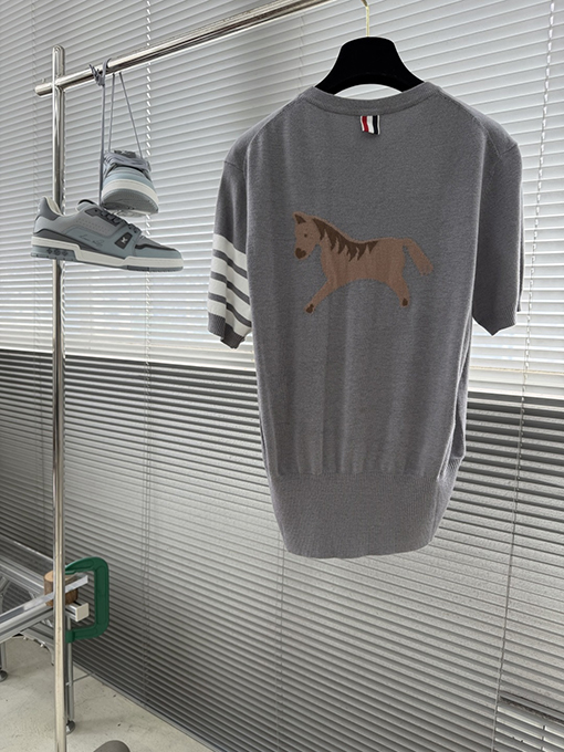 トムブラウン バックポニーニット半袖Tシャツ