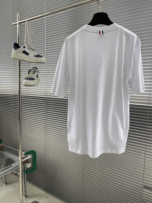 トムブラウンコピー 最新のアンカー柄半袖Tシャツ