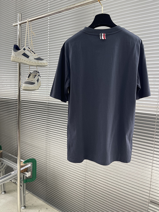 トムブラウンコピー 最新のアンカー柄半袖Tシャツ