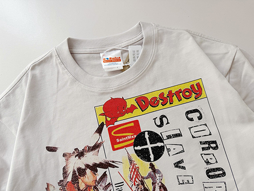 セントマイケル パンクカルチャーとアメリカンレトロスタイルを融合させた半袖Tシャツ