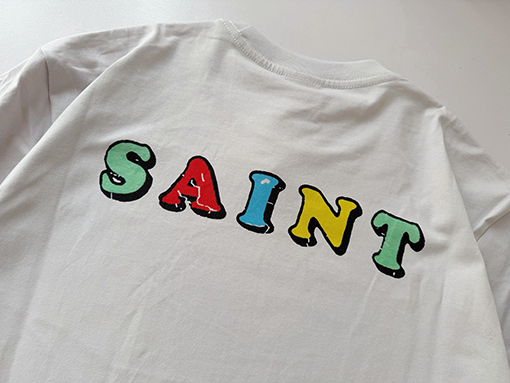セントマイケル パンクカルチャーとアメリカンレトロスタイルを融合させた半袖Tシャツ