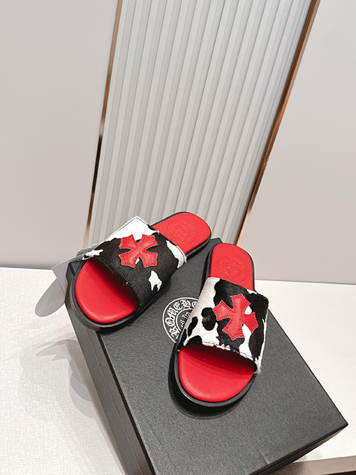 クロムハーツ 春夏カップルけフラットスリッパ