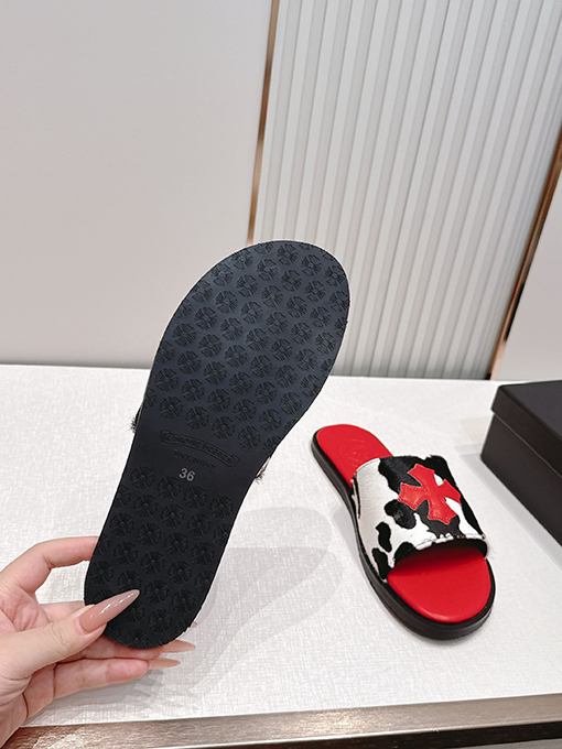 クロムハーツ 春夏カップルけフラットスリッパ