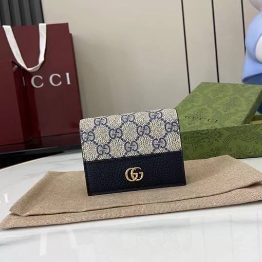 グッチコピー GG Marmont Supreme キャンバス製カードホルダーシリーズ