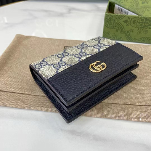 グッチコピー GG Marmont Supreme キャンバス製カードホルダーシリーズ