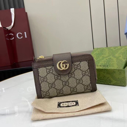 グッチコピー Ophidia GG Supreme ショートタイプのカードホルダー/財布