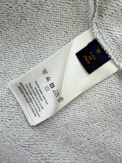 ルイヴィトン 刺繍ロゴ入りフード付きジップアップスウェットジャケット