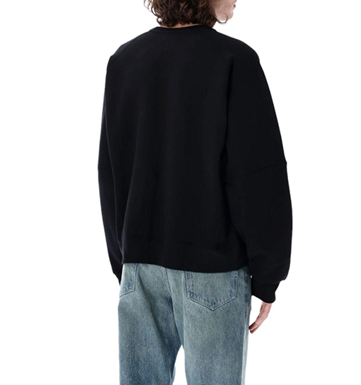 サンローランコピー SAINT LAURENT 裾にタグ付きクルーネックのスウェットシャツ