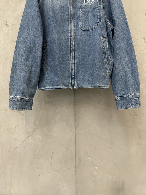 ディオール Dior ロゴ刺繍入りワークウェアデニムジャケット