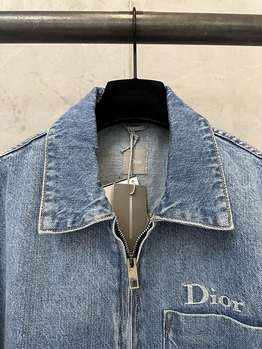 ディオール Dior ロゴ刺繍入りワークウェアデニムジャケット