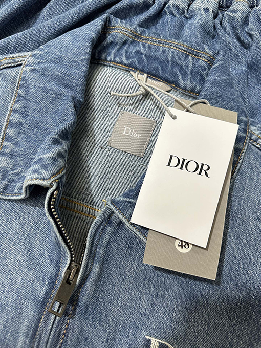 ディオール Dior ロゴ刺繍入りワークウェアデニムジャケット