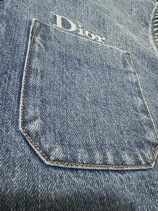 ディオール Dior ロゴ刺繍入りワークウェアデニムジャケット