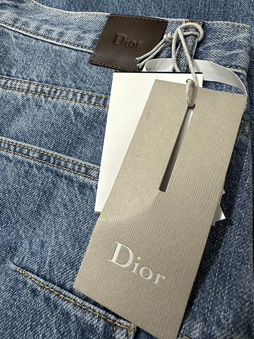 ディオールスーパーコピー DIOR ロゴ刺繍入りワークジーンズ