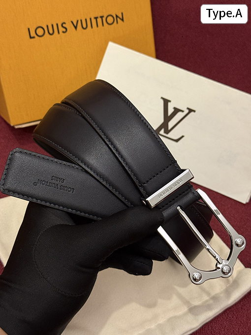 ルイヴィトン LV The Frog Reversible Belt in Crocodile ファッションベルト