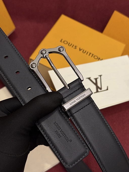 ルイヴィトン LV The Frog Reversible Belt in Crocodile ファッションベルト