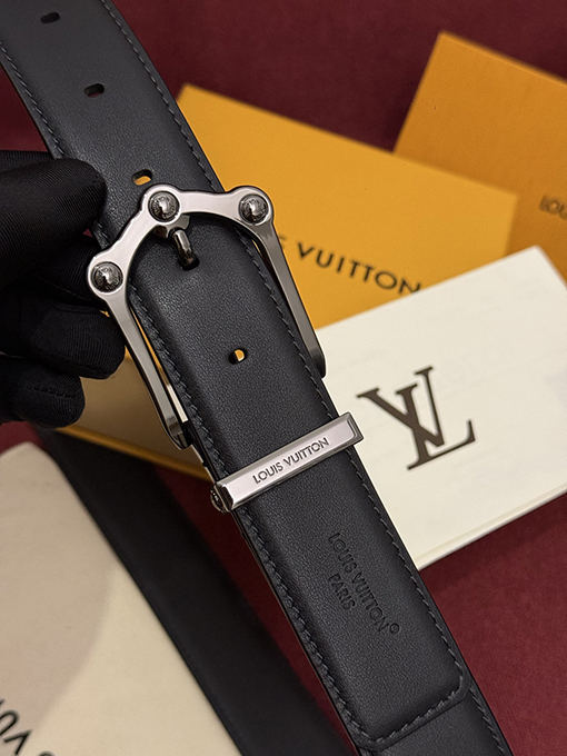 ルイヴィトン LV The Frog Reversible Belt in Crocodile ファッションベルト