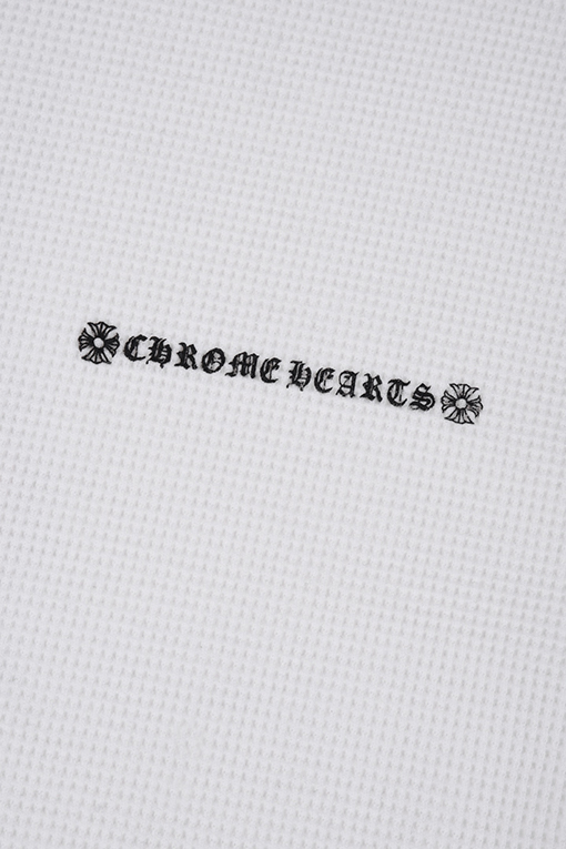 クロムハーツコピー Mattyboy コラボレーション ワッフル ホワイト グラフィティプリント 刺繍入り長袖シャツ