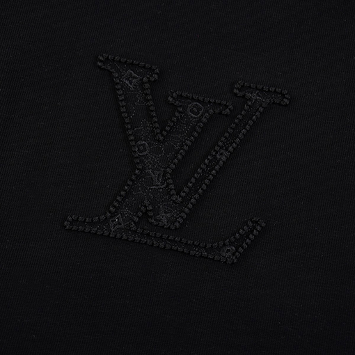 ルイヴィトン アーチ橋の透かし彫り刺繍入り半袖Tシャツ