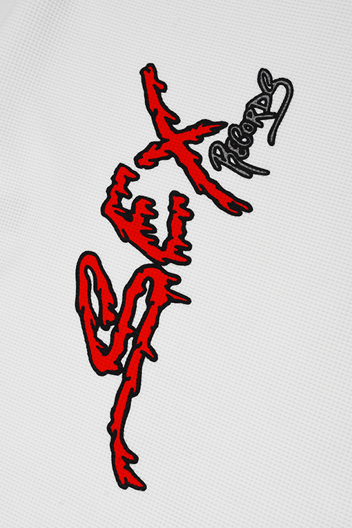 クロムハーツコピー Mattyboy 落書き風スパイダーウェブ柄ホワイトワッフル長袖シャツ