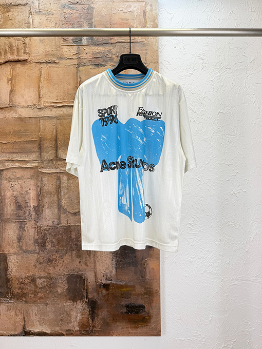 アクネストゥディオズ Acne Studios 限定 1996 プリントジャージー半袖Tシャツ