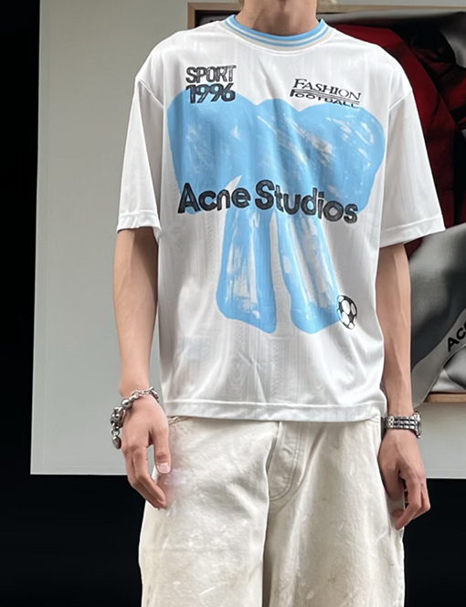 アクネストゥディオズ Acne Studios 限定 1996 プリントジャージー半袖Tシャツ