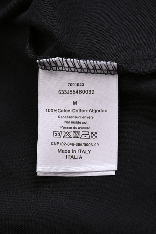 ディオール半袖Tシャツコピー DIOR クラシックロゴ刺繍バッジステッカー付き半袖Tシャツ
