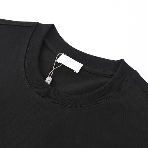 ディオールスーパーコピー Christian Dior Couture クアップリケ刺繍入りウォッシュ半袖Tシャツ