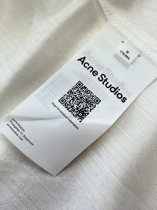 アクネストゥディオズ Acne Studios アップリケ刺繍入り長袖ジャージー