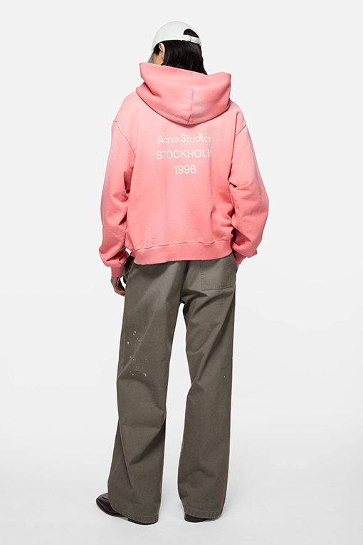 アクネストゥディオズ Acne Studios ロゴプリント入りフード付きスウェットシャツ