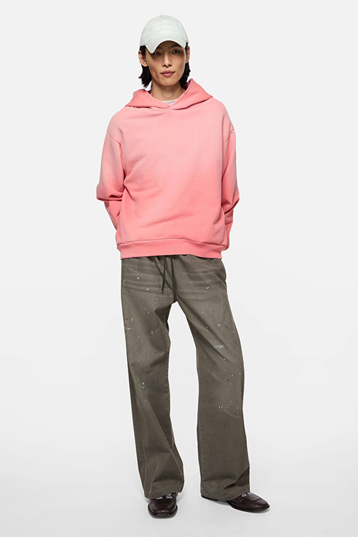 アクネストゥディオズ Acne Studios ロゴプリント入りフード付きスウェットシャツ